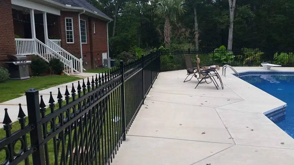 Wrought Iron Fence Around Pool