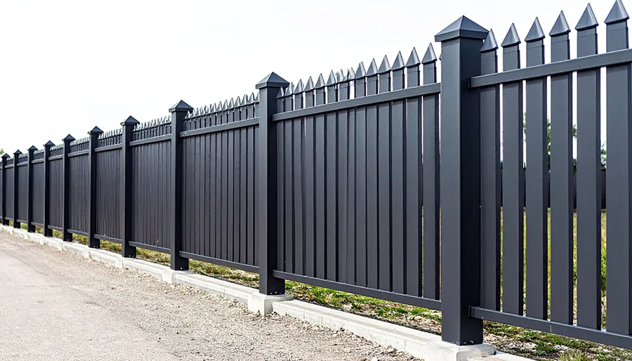 Black Vinyl Fence